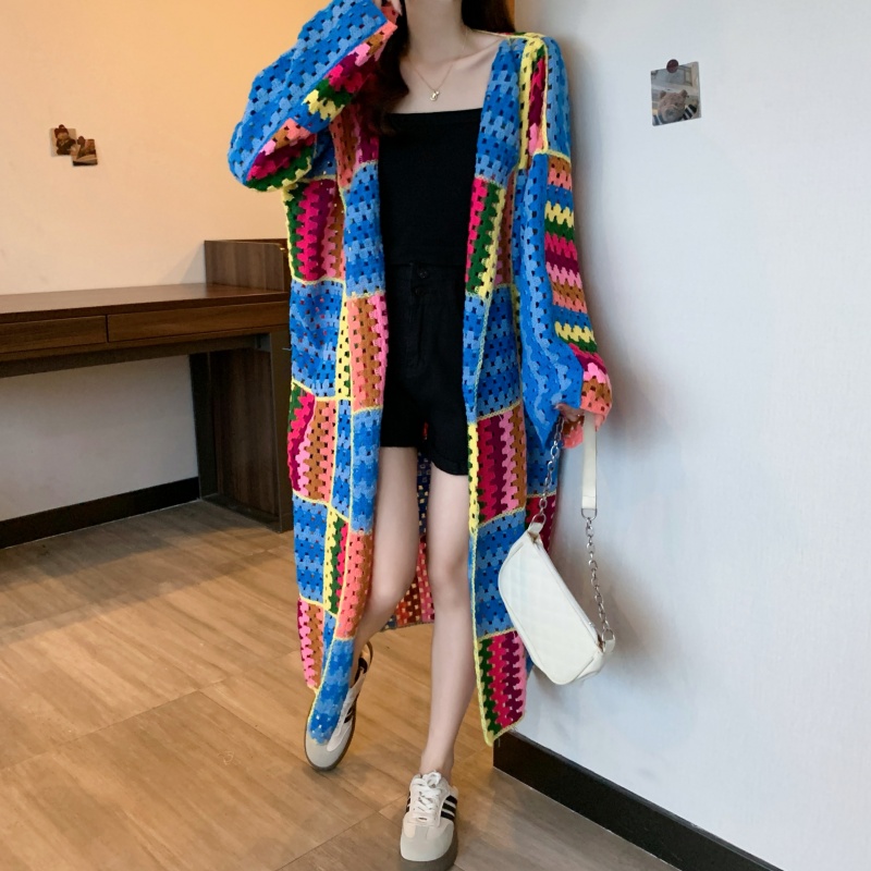 Outside the ride long sleeve tops long cardigan for women