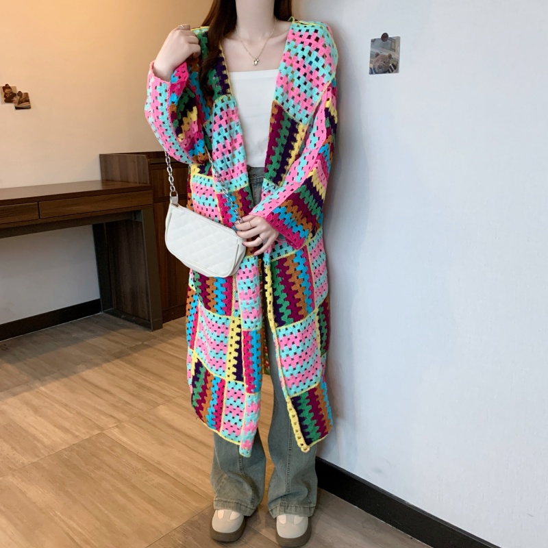 Outside the ride long sleeve tops long cardigan for women