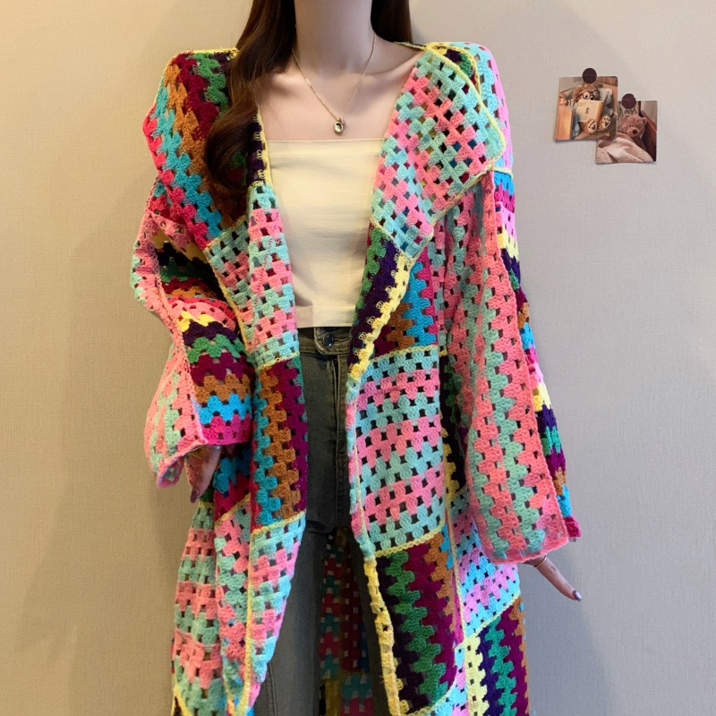 Outside the ride long sleeve tops long cardigan for women