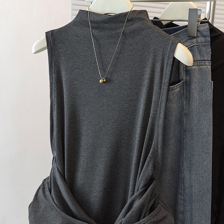 Wears outside fat T-shirt fashion strapless tops for women