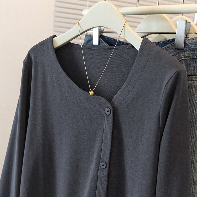 Split show young tops large yard fat T-shirt for women