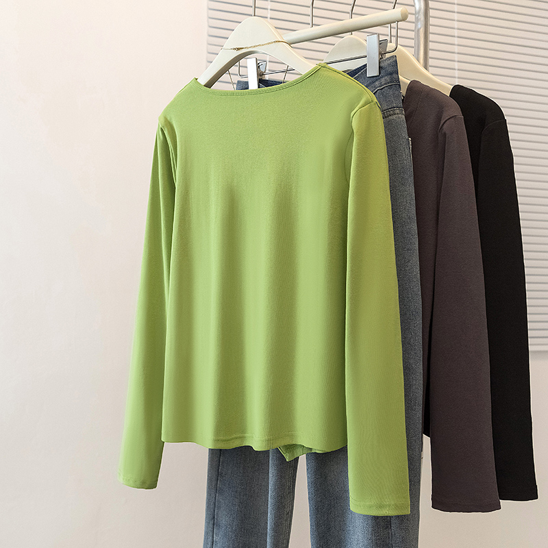 Split show young tops large yard fat T-shirt for women