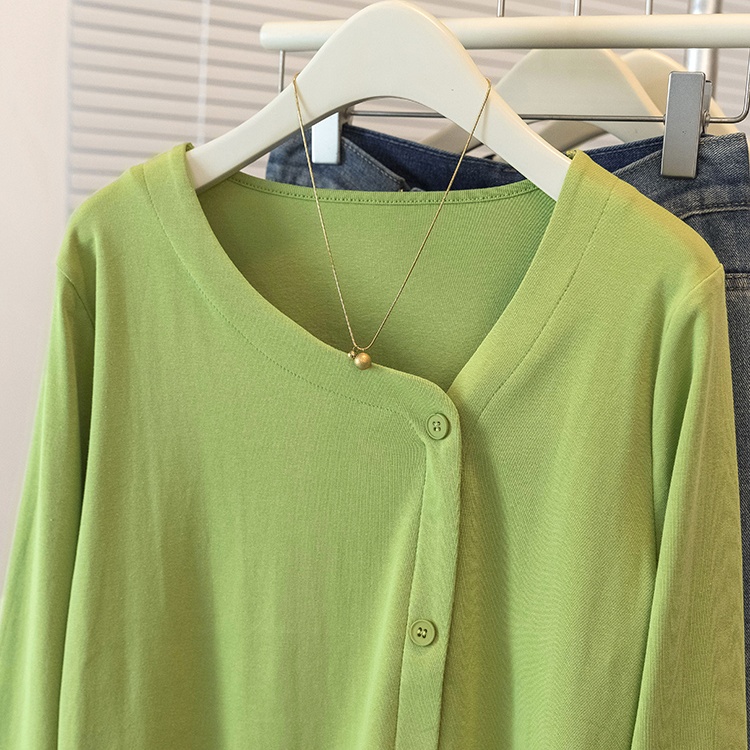 Split show young tops large yard fat T-shirt for women