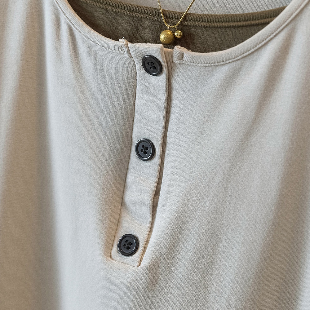 Pseudo-two Casual tops large yard T-shirt for women