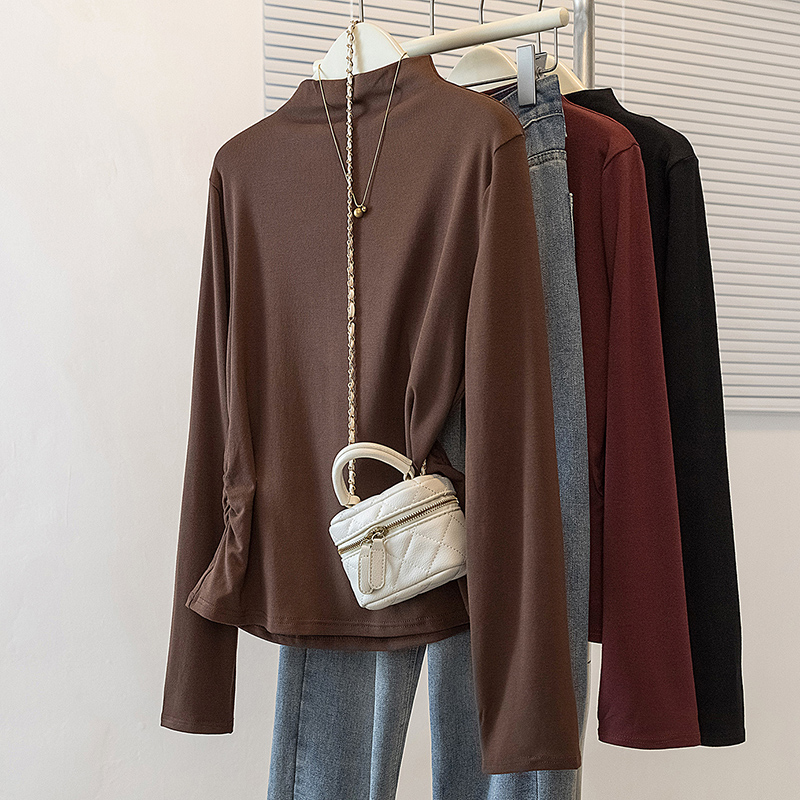 Slim T-shirt autumn and winter tops for women