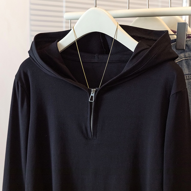 Loose simple autumn tops Casual Western style T-shirt