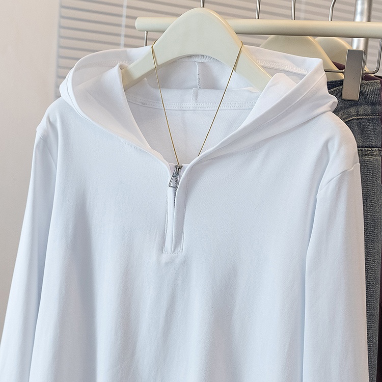 Loose simple autumn tops Casual Western style T-shirt