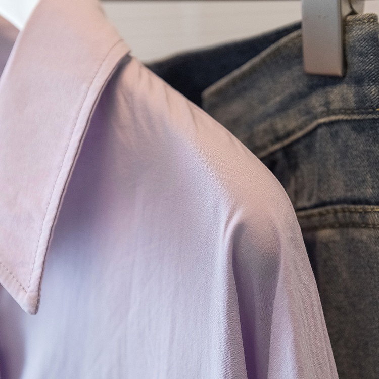 Pure loose shirt fashion Korean style tops for women