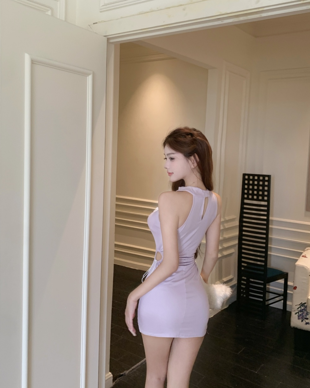 Slim sweet spicegirl heart enticement fashion dress for women