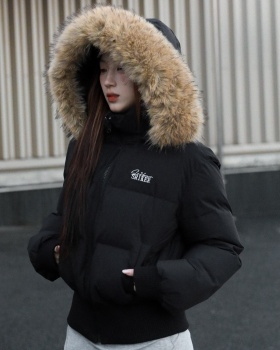 Hooded cotton coat winter down coat for women