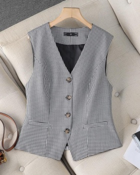 European style V-neck business suit overalls waistcoat