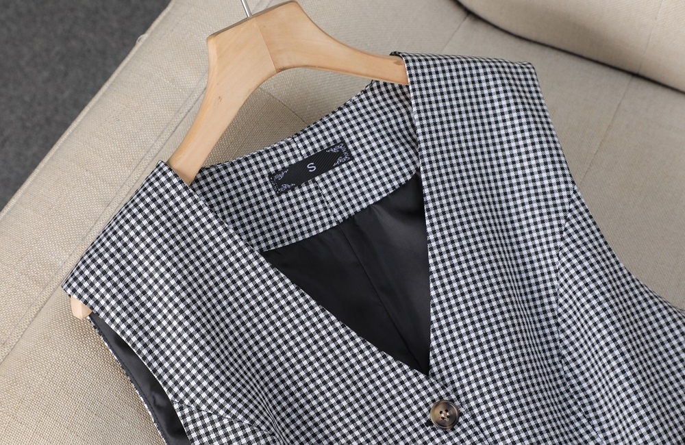 European style V-neck business suit overalls waistcoat