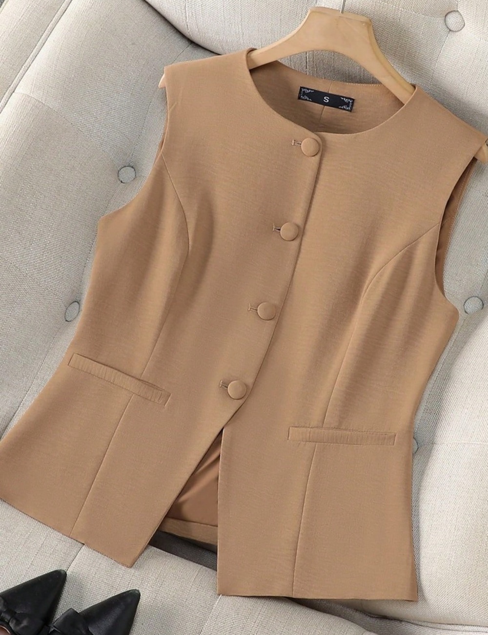 Overalls temperament waistcoat European style V-neck vest