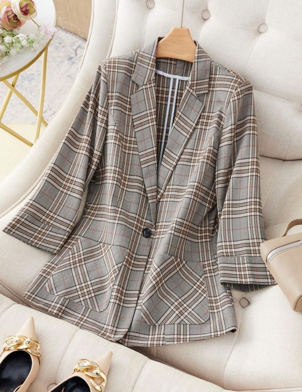 Summer European style coat short sleeve business suit