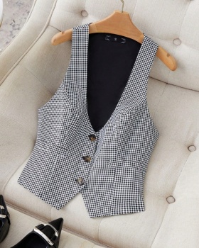 V-neck European style business suit overalls waistcoat