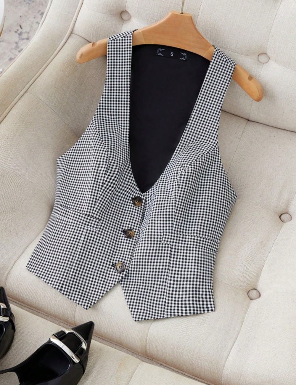 V-neck European style business suit overalls waistcoat