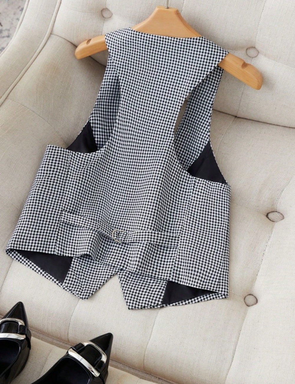 V-neck European style business suit overalls waistcoat
