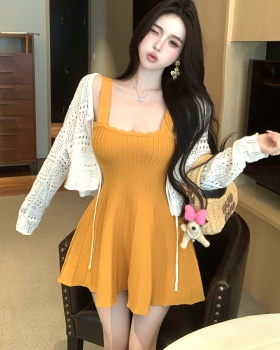 Tender dress summer strap dress a set for women