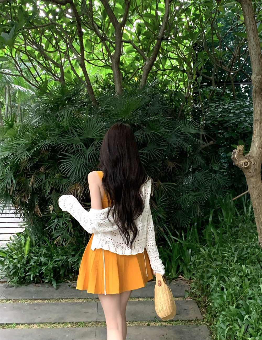 Tender dress summer strap dress a set for women
