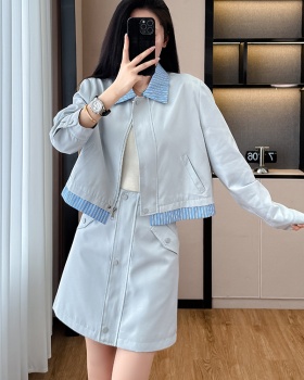 Temperament slim show young skirt 2pcs set