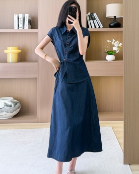 Autumn skirt summer shirt 2pcs set for women