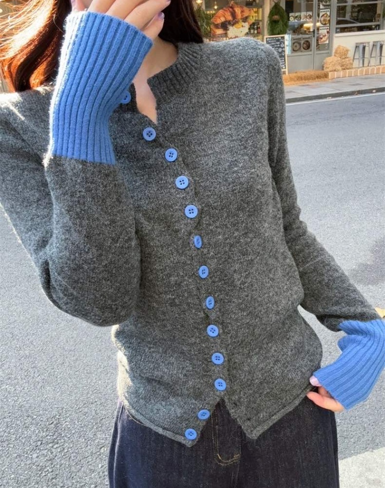 Fashion autumn cardigan slim retro sweater for women