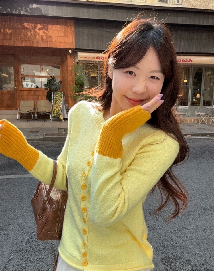 Fashion autumn cardigan slim retro sweater for women