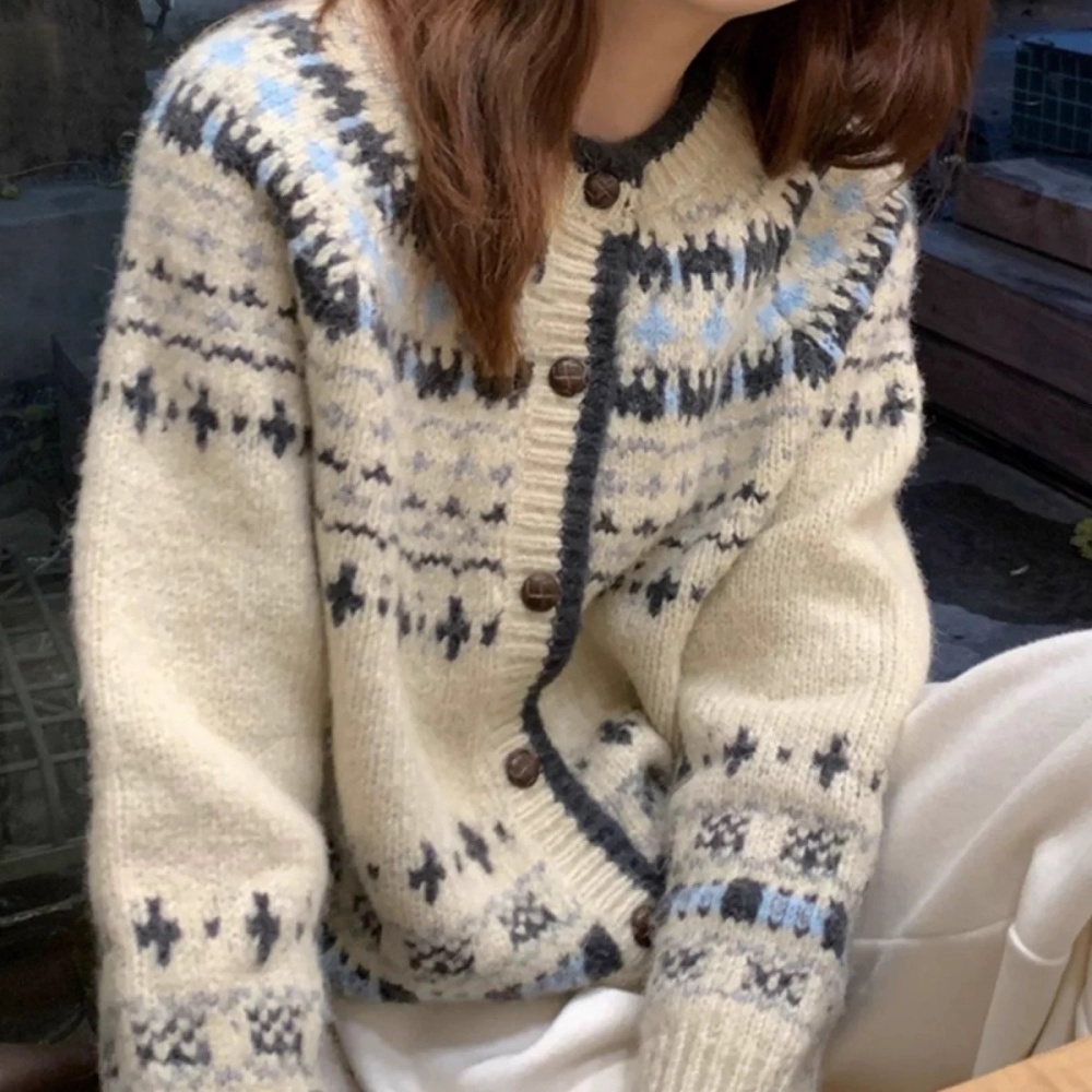 Autumn and winter cardigan all-match sweater for women