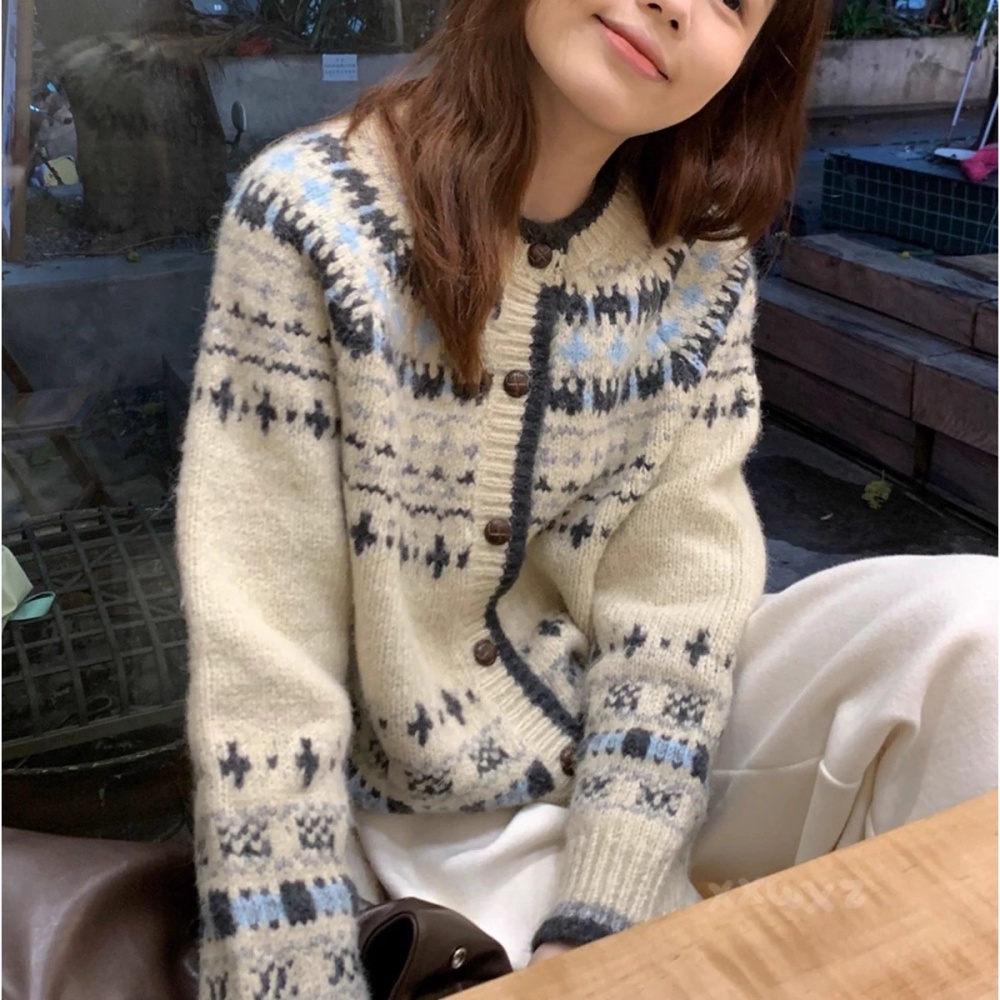 Autumn and winter cardigan all-match sweater for women