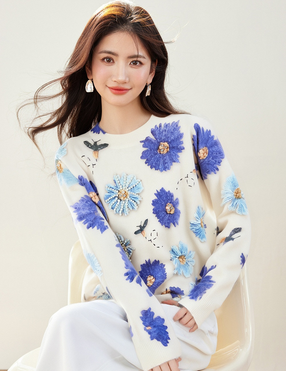 Knitted loose bottoming sweater slim wool shirts
