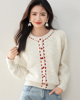 Loose coat France style sweater for women