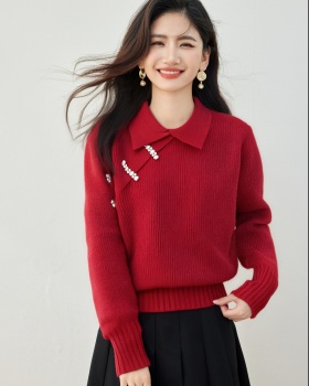 Chinese style winter loose sweater