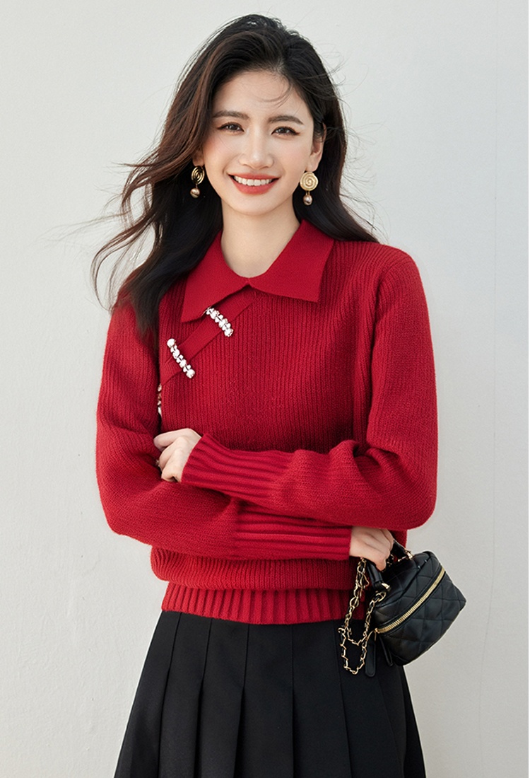 Chinese style winter loose sweater