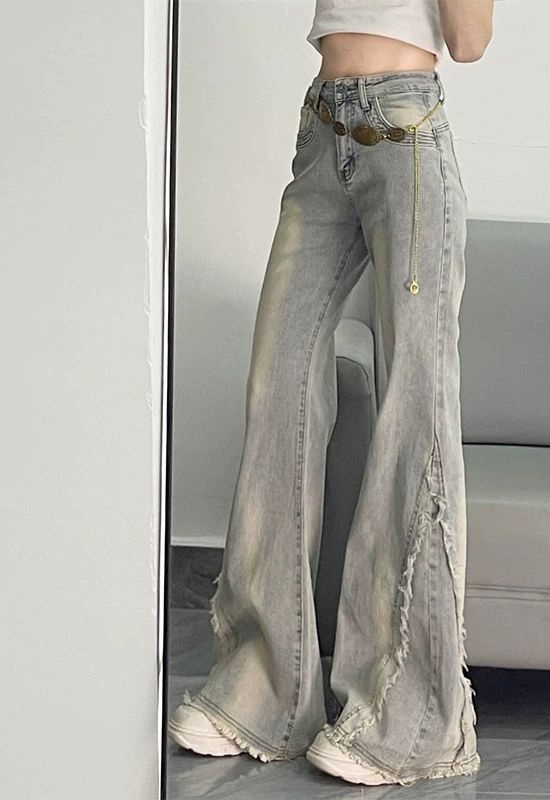 Burr retro jeans slim spicegirl long pants for women