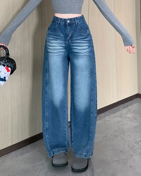 Autumn slim jeans wide leg American style pants for women