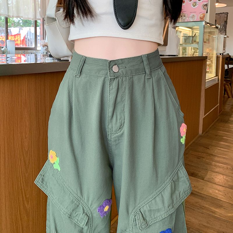 High waist wide leg pants autumn casual pants