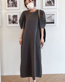 Pure simple long summer loose Casual dress