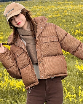 All-match slim down coat fashion Western style cotton coat