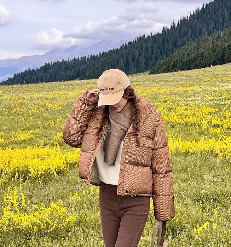 All-match slim down coat fashion Western style cotton coat