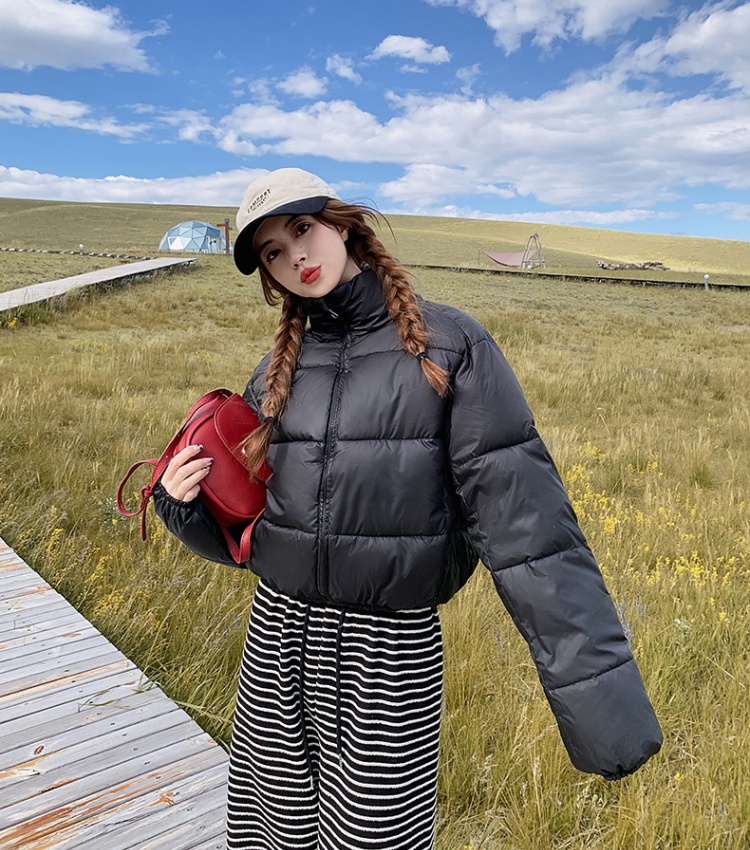 Thick European style bread clothing down coat for women