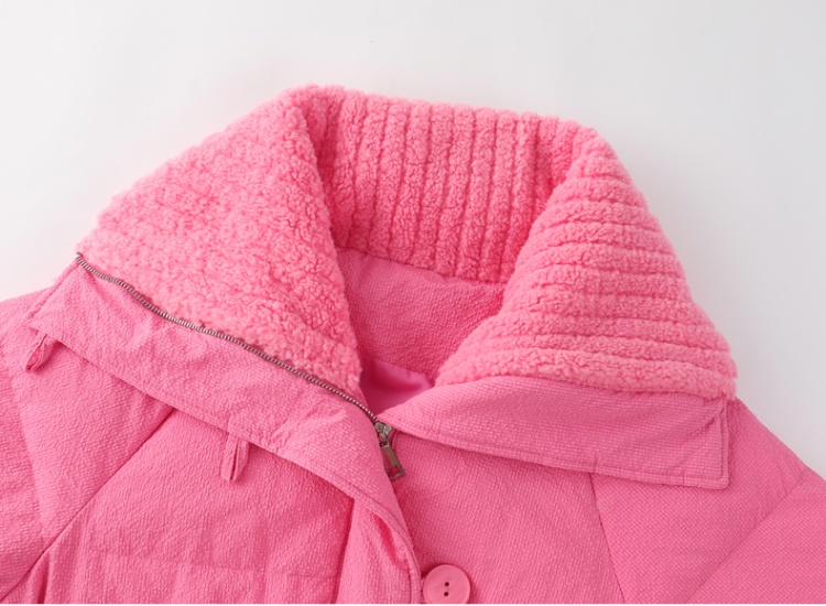 Thick long cotton coat frenum coat for women