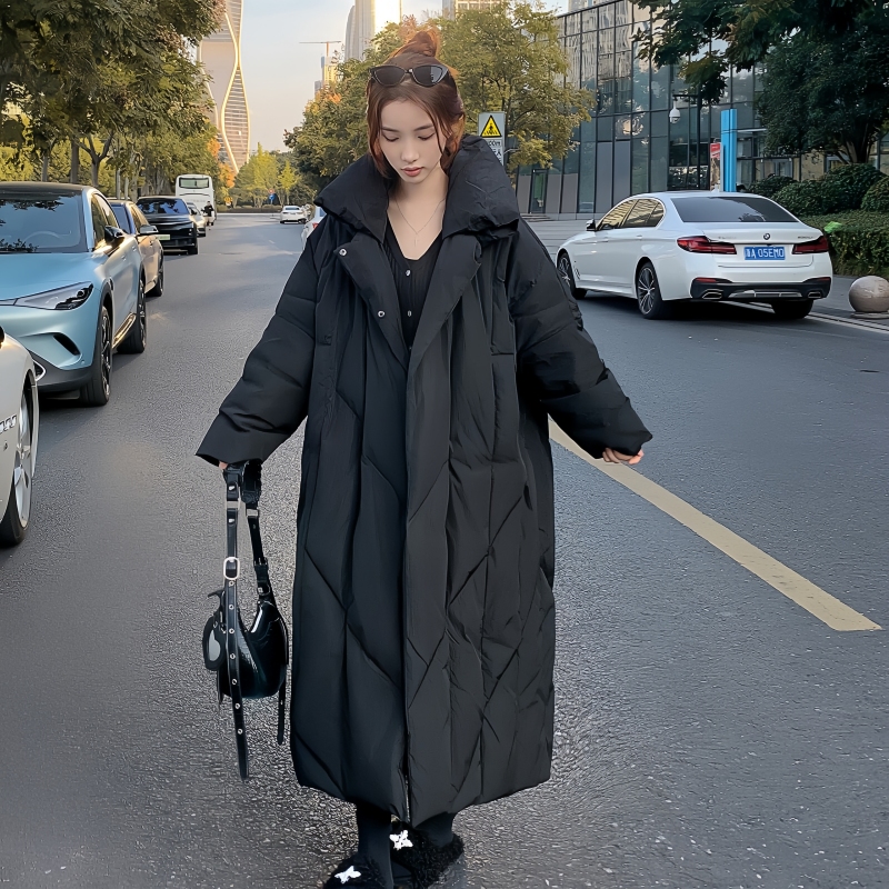 Loose winter cotton coat long fashion coat for women