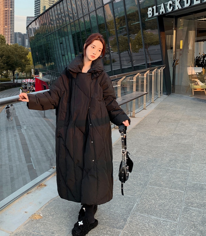 Loose winter cotton coat long fashion coat for women