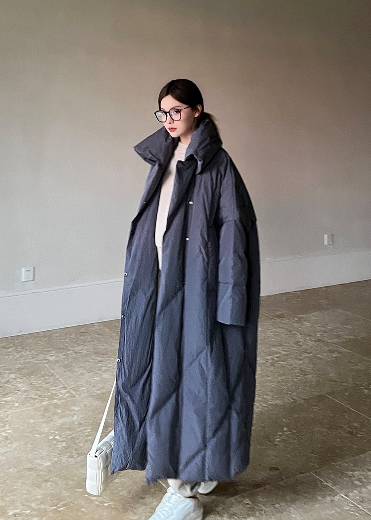 Loose winter cotton coat long fashion coat for women