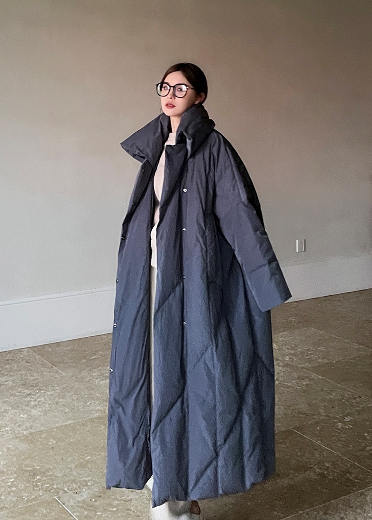 Loose winter cotton coat long fashion coat for women
