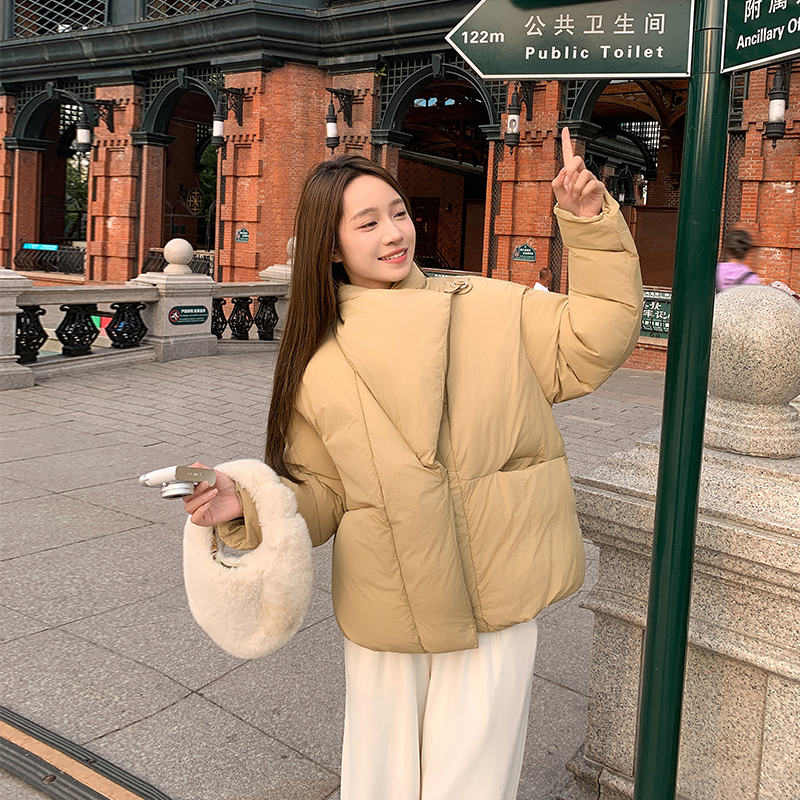 Western style niche cotton coat short coat for women