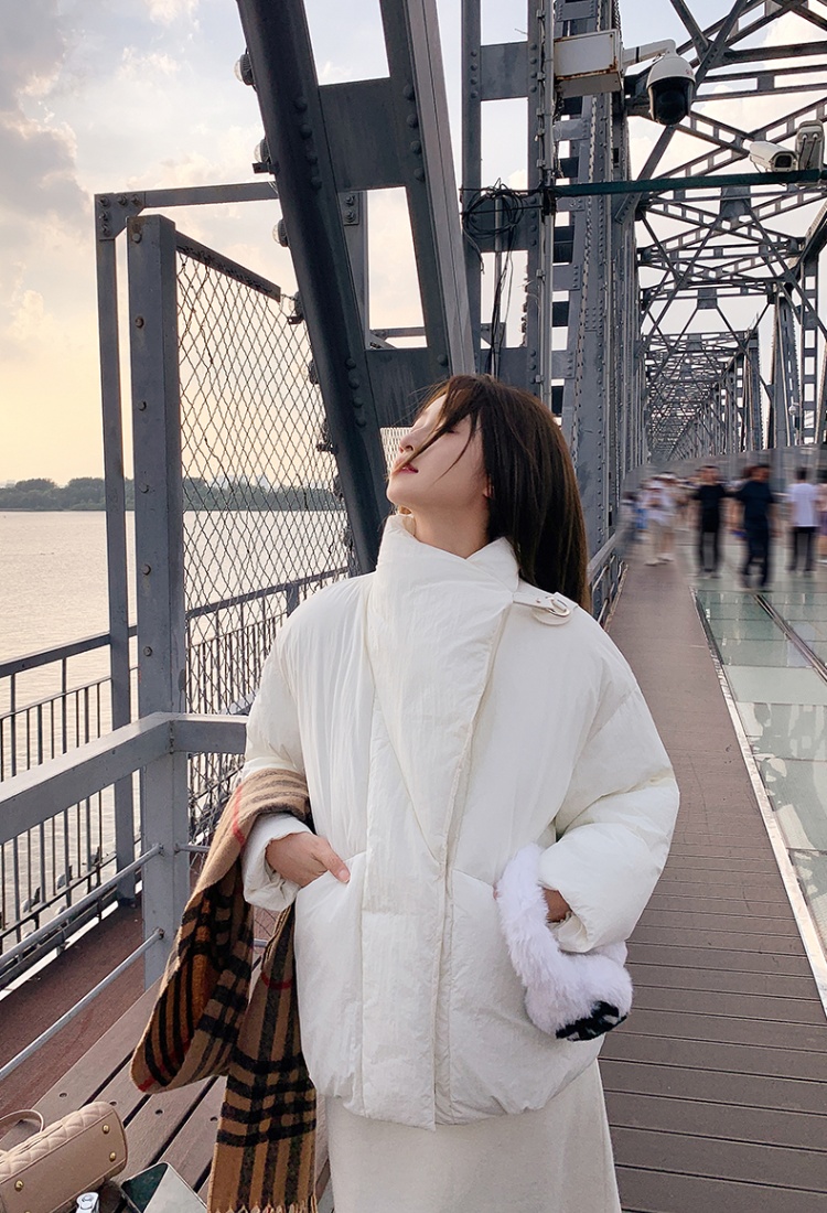 Western style niche cotton coat short coat for women