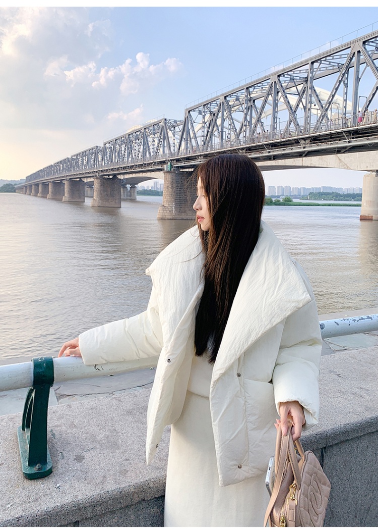 Western style niche cotton coat short coat for women