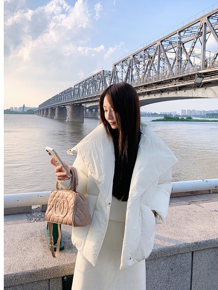Western style niche cotton coat short coat for women