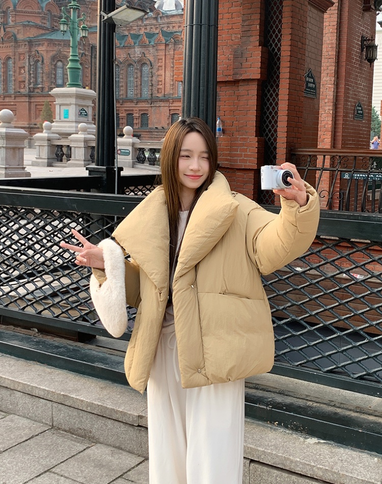Western style niche cotton coat short coat for women
